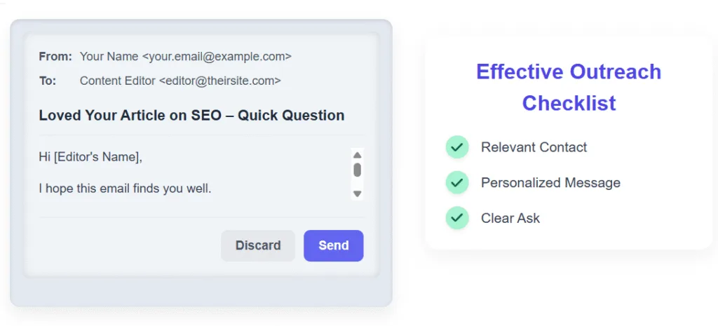How to build backlinks for beginners in 2025 explaing email outreach